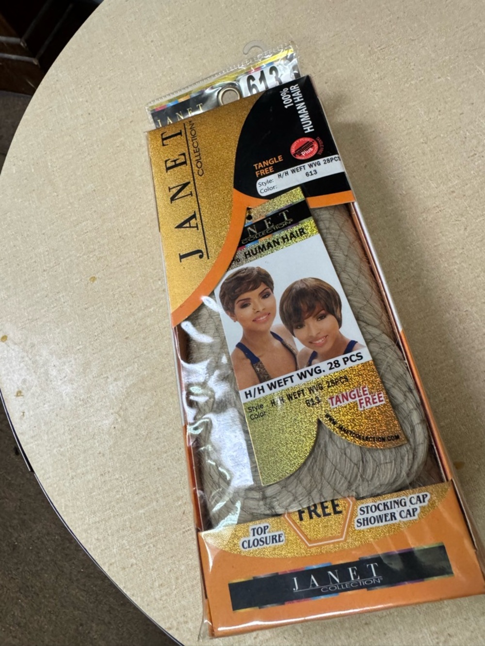 JANET Collection Human Hair Weft - Blonde Shades (613) 28 piece short cut